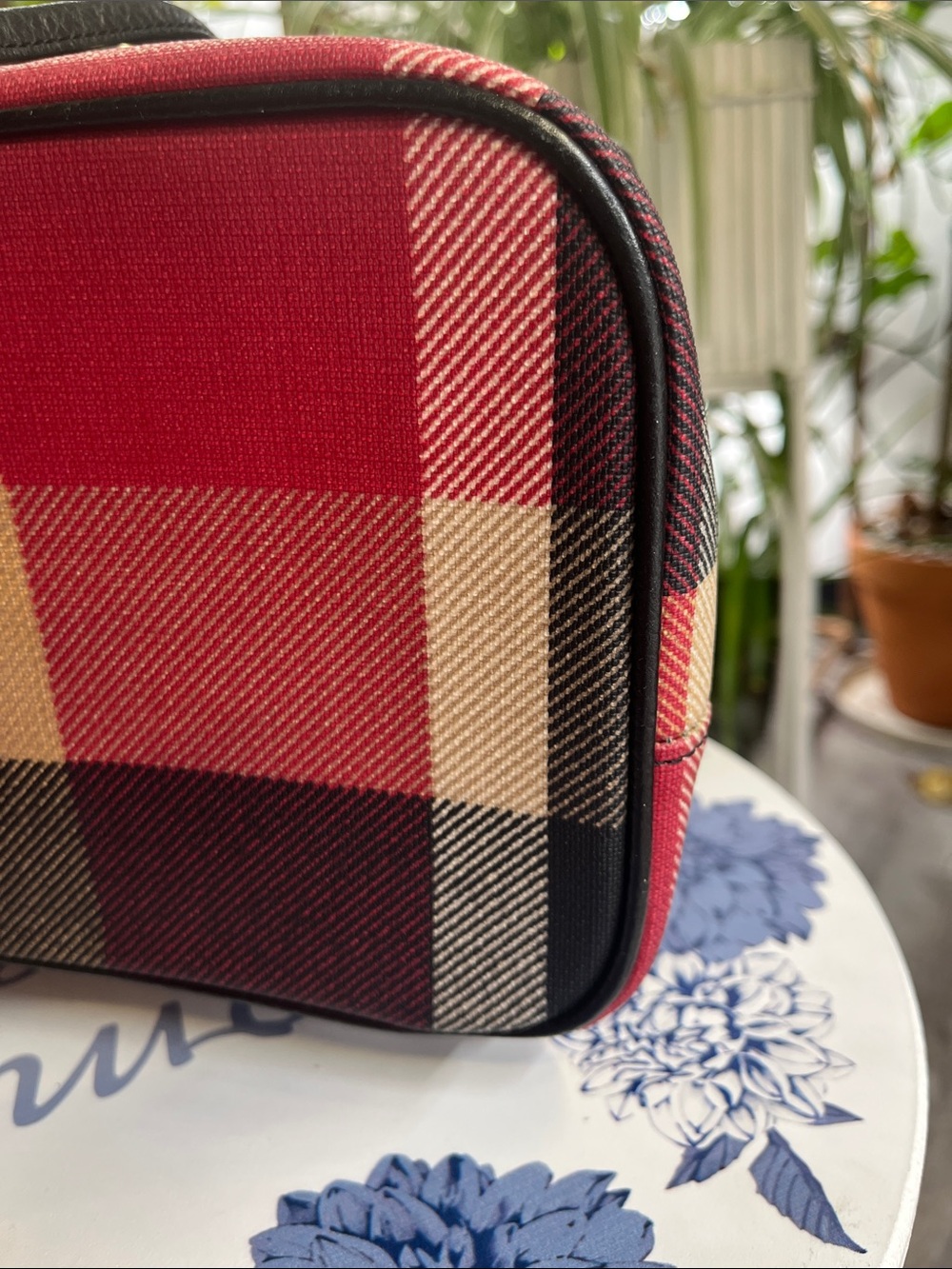 Burberry Blue Label Multicolor Plaid Drawstring Backpack - Picture 8 of 15
